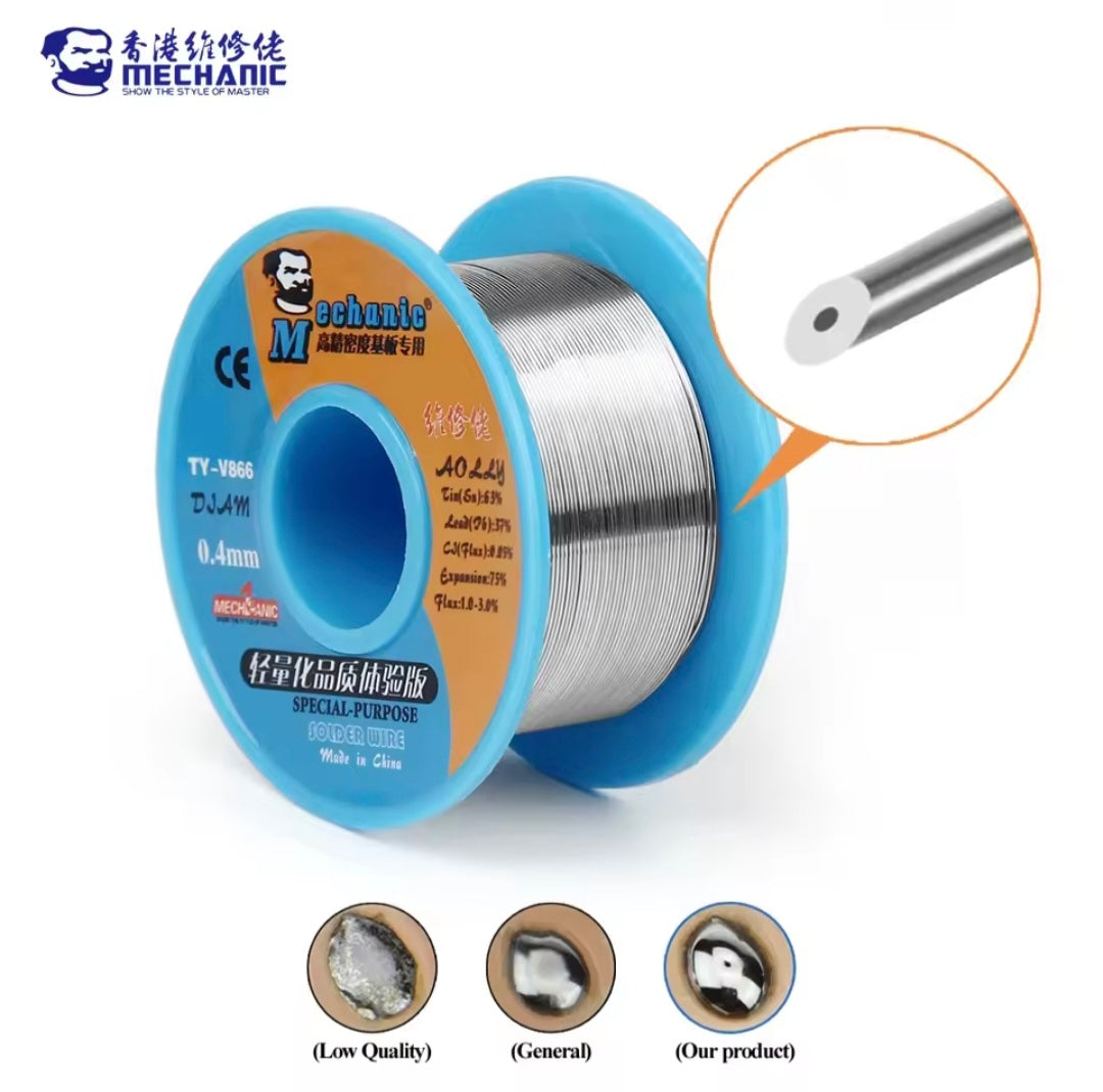 Estaño Mechanic TY-V866 63/37 – 0.8 mm 40 g