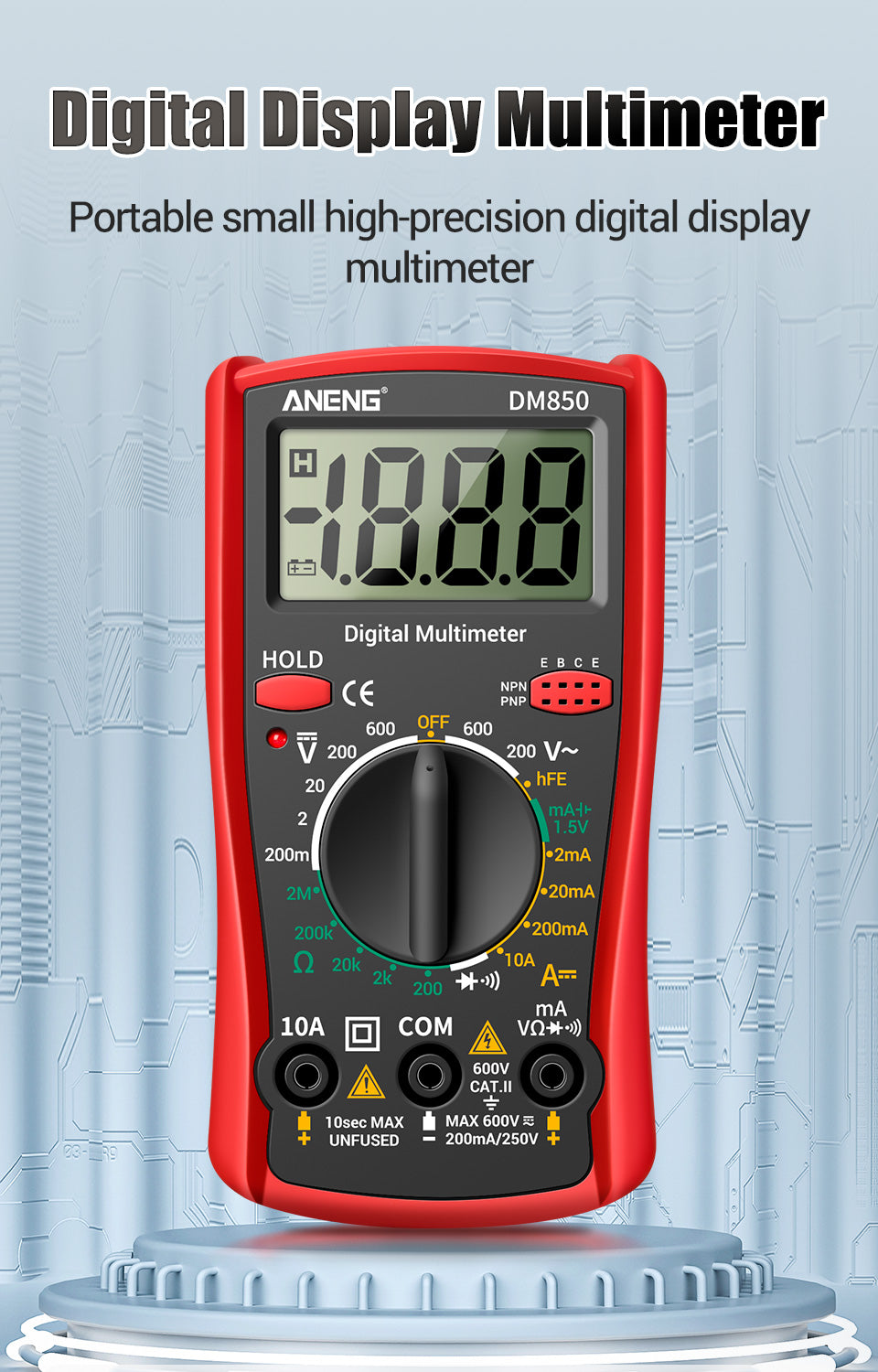 Multímetro Digital ANENG DM850
